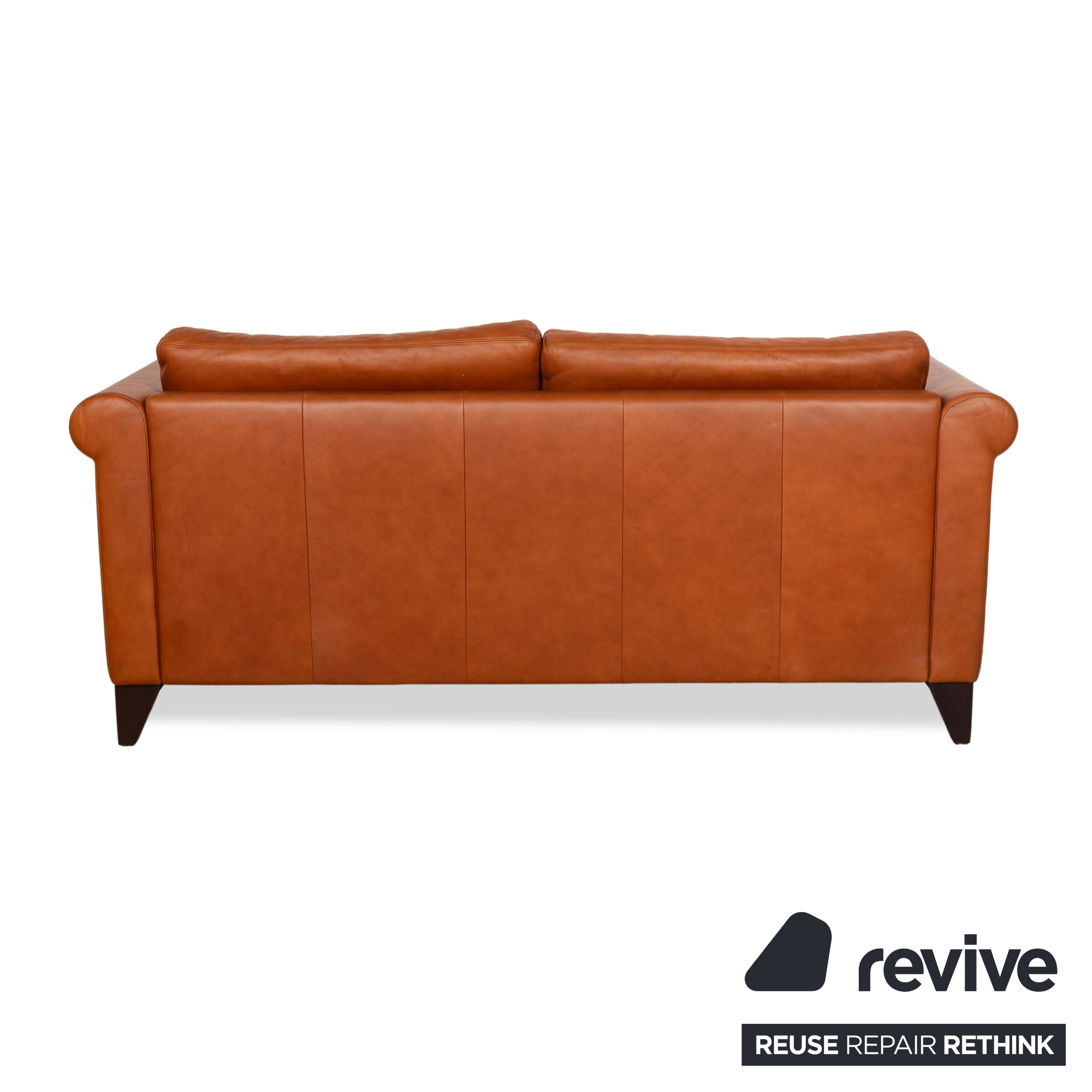 Erpo CL 500 Leather Two-Seater Sofa Couch Brown