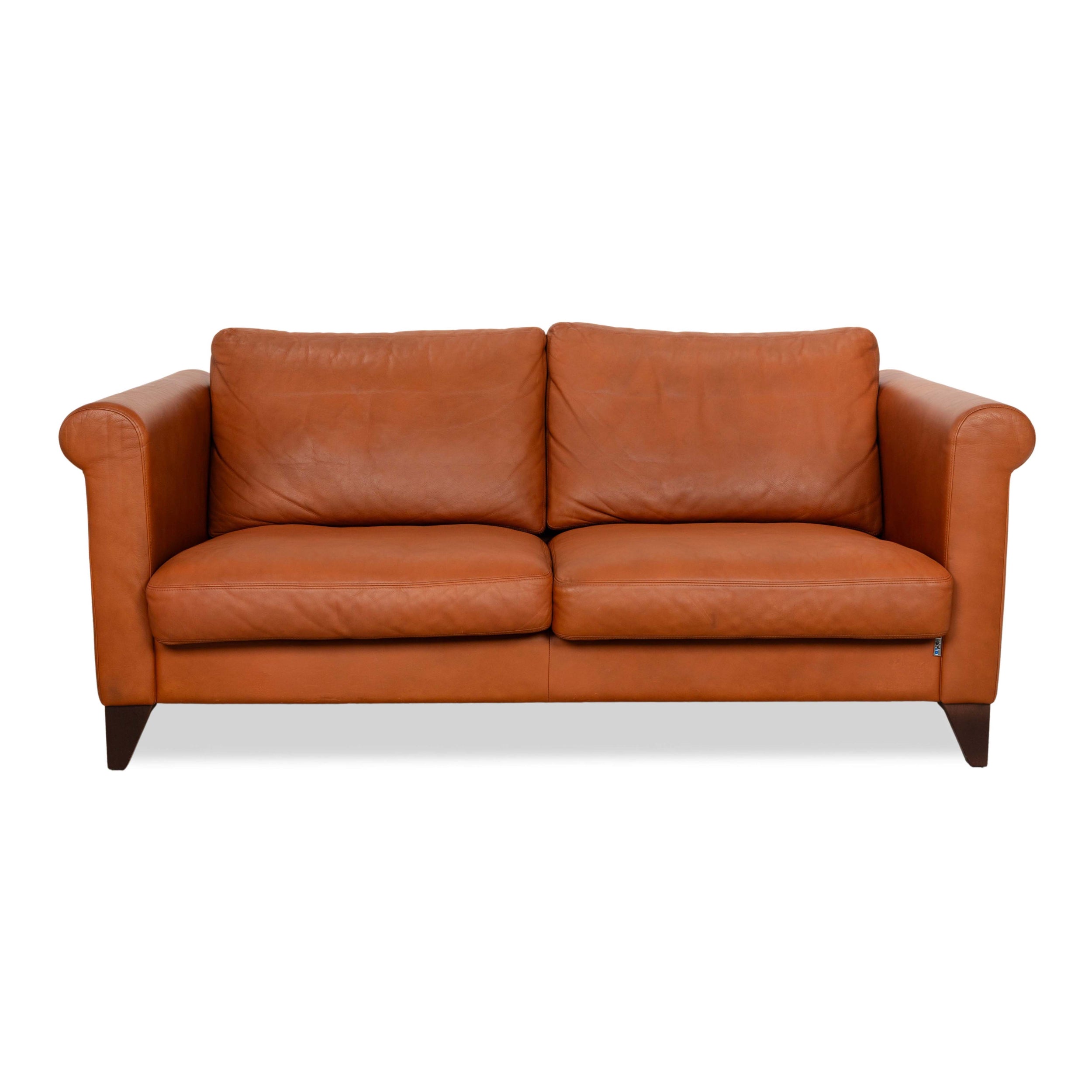 Erpo CL 500 Leather Two-Seater Sofa Couch Brown