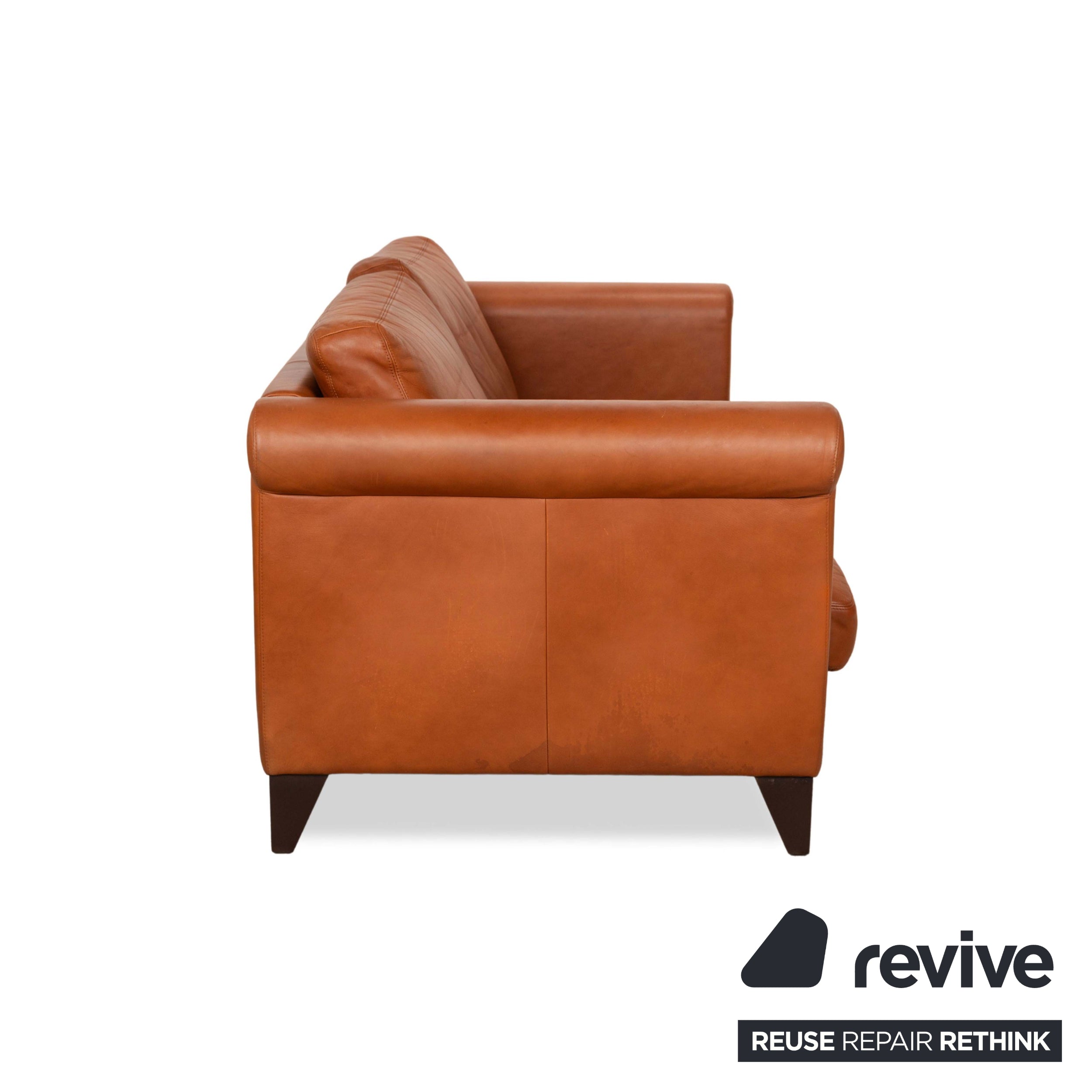 Erpo CL 500 Leather Two-Seater Sofa Couch Brown