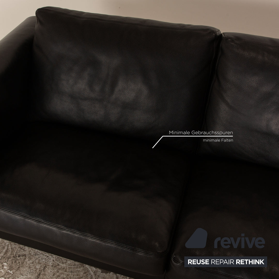 Erpo CL 500 Leder Zweisitzer Schwarz Sofa Couch