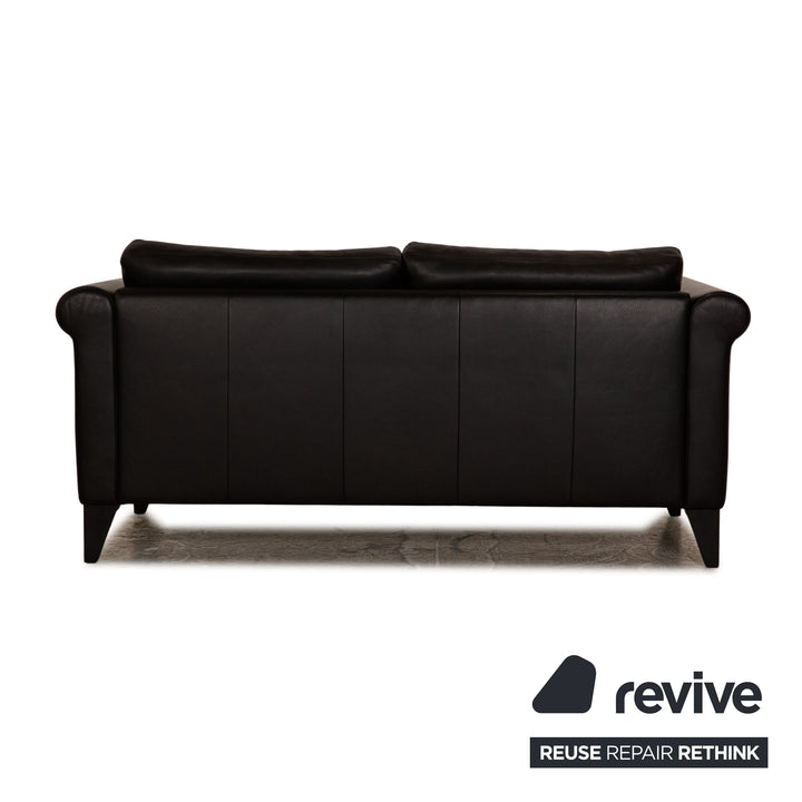 Erpo CL 500 Leder Zweisitzer Schwarz Sofa Couch