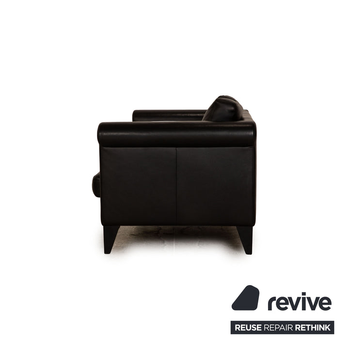 Erpo CL 500 Leder Zweisitzer Schwarz Sofa Couch