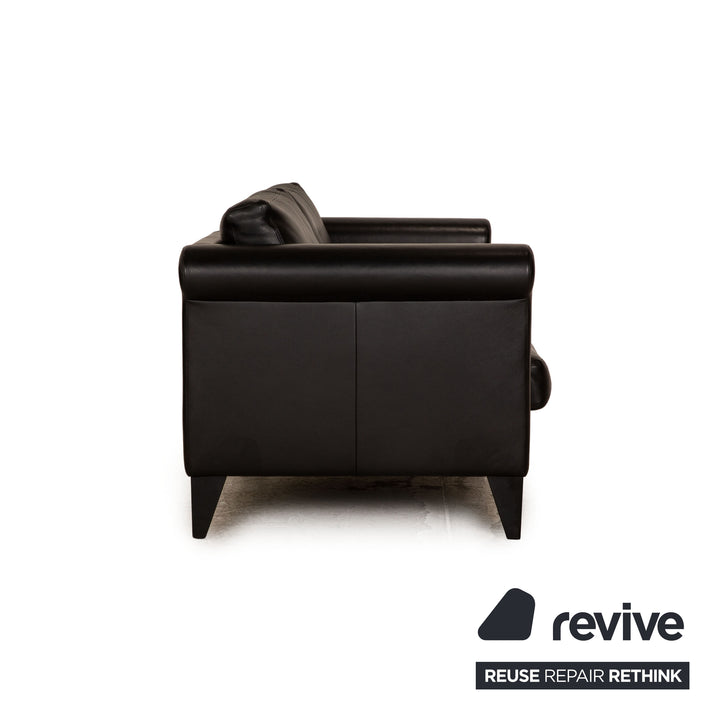 Erpo CL 500 Leder Zweisitzer Schwarz Sofa Couch