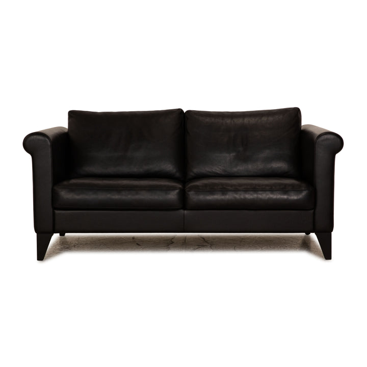 Erpo CL 500 Leder Zweisitzer Schwarz Sofa Couch