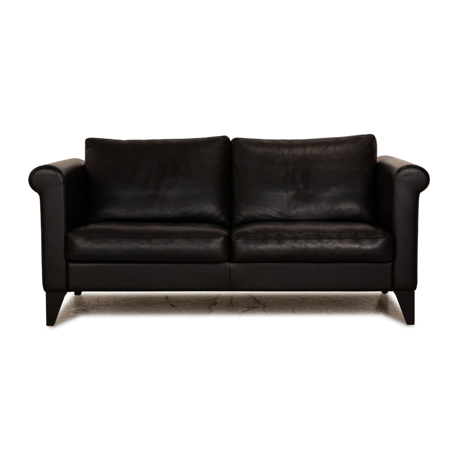 Erpo CL 500 Leder Zweisitzer Schwarz Sofa Couch