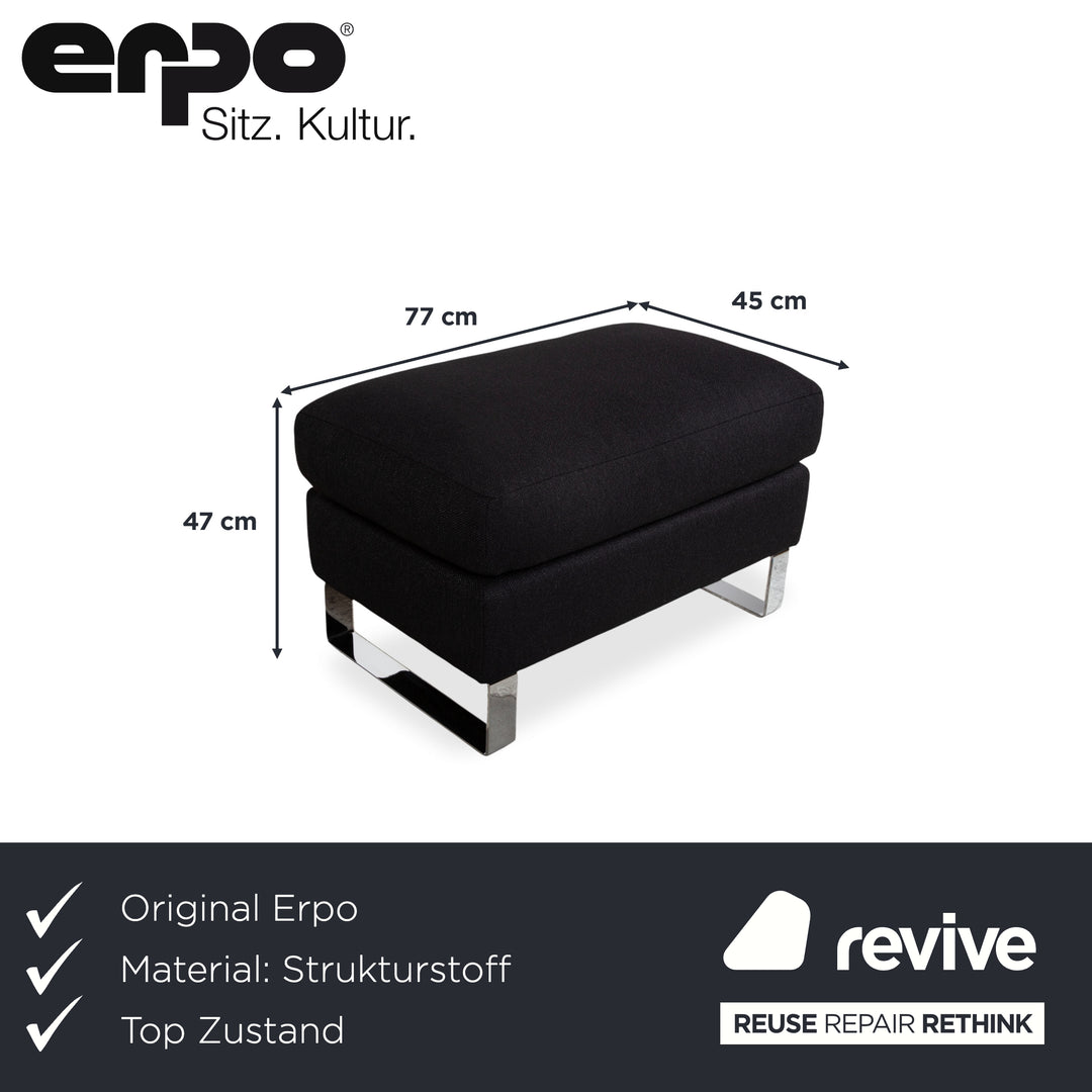 Erpo CL 500 Strukturstoff Hocker Schwarz