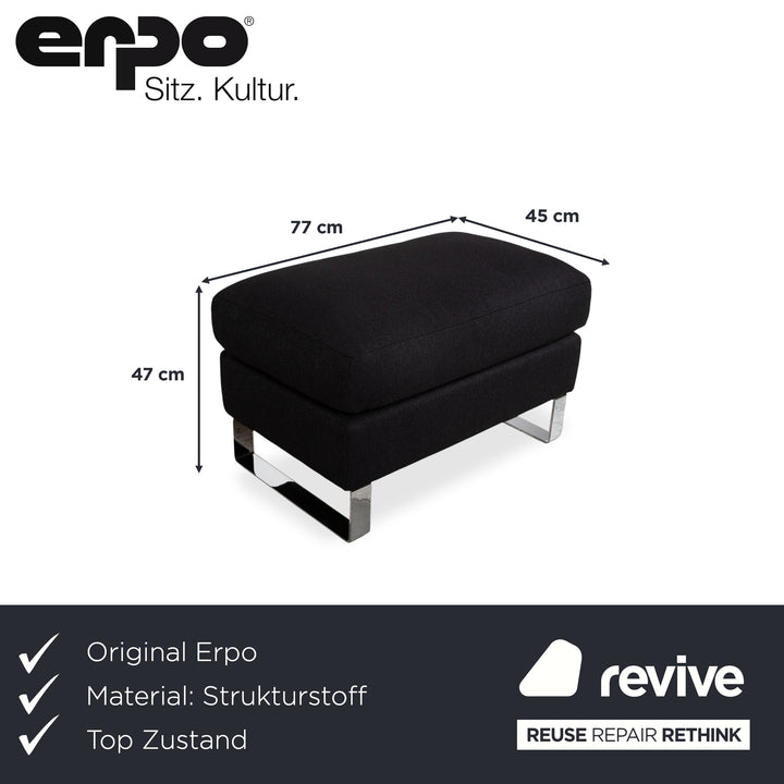 Erpo CL 500 Strukturstoff Hocker Schwarz