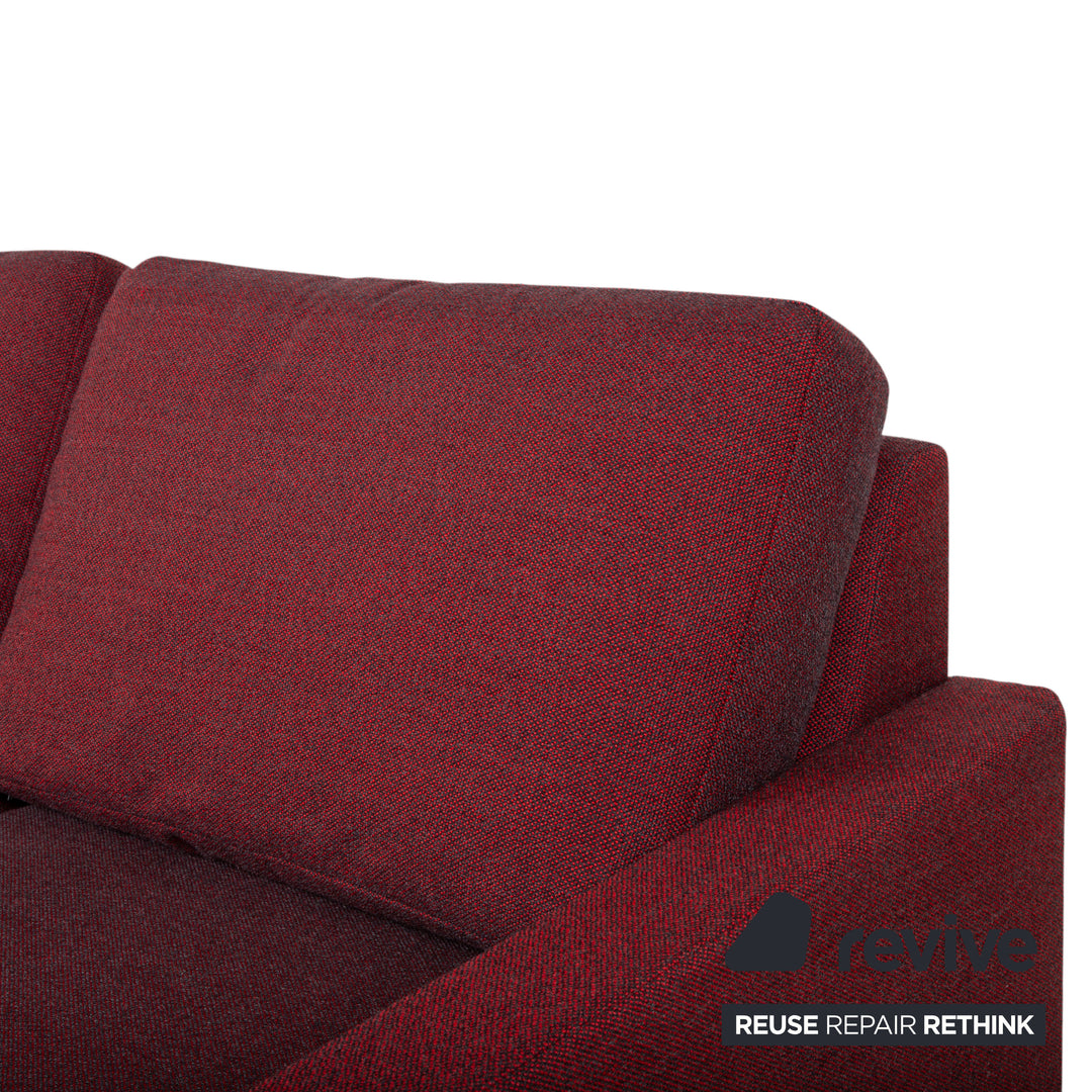 Erpo CL 500 Strukturstoff Zweisitzer Rot Sofa Couch