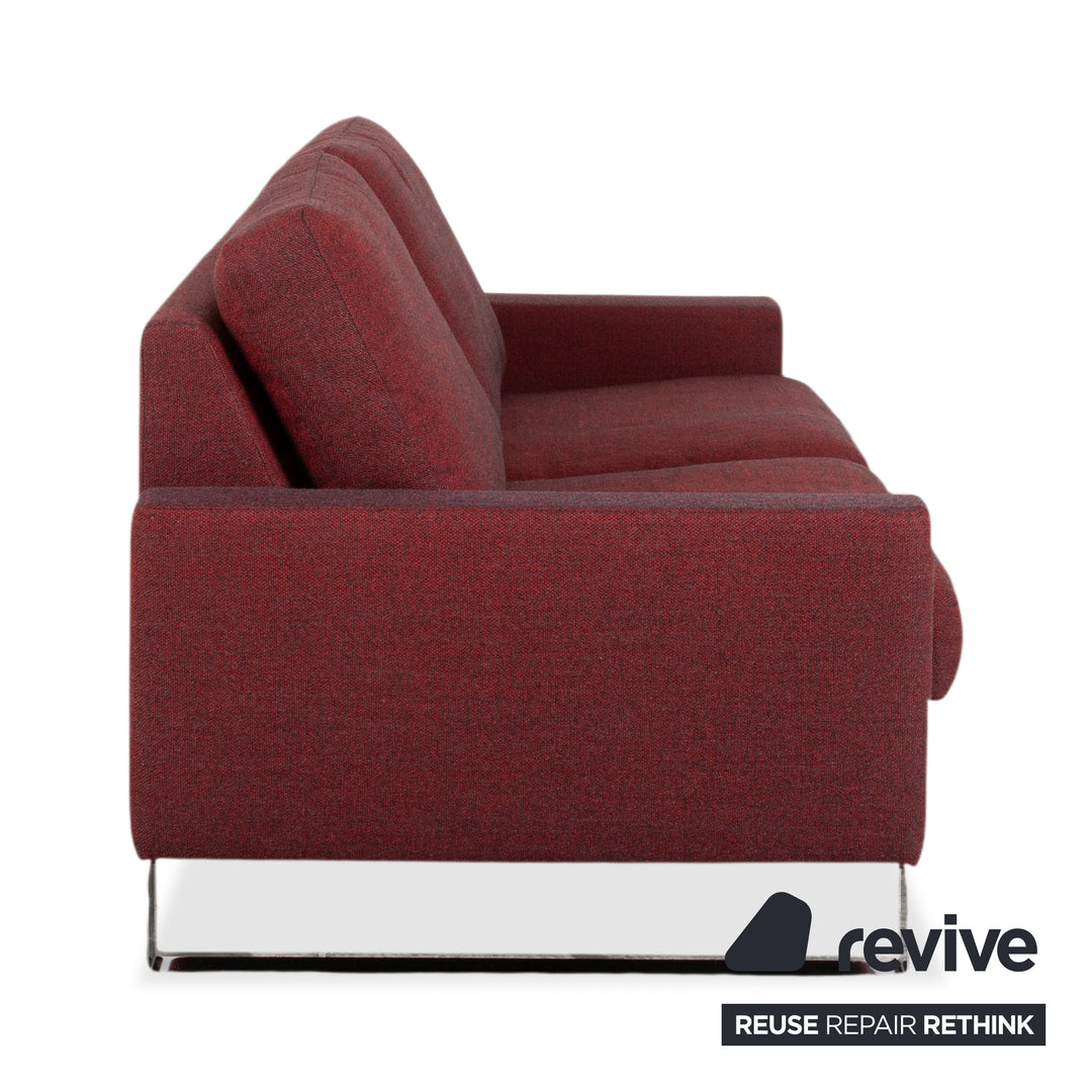 Erpo CL 500 Strukturstoff Zweisitzer Rot Sofa Couch
