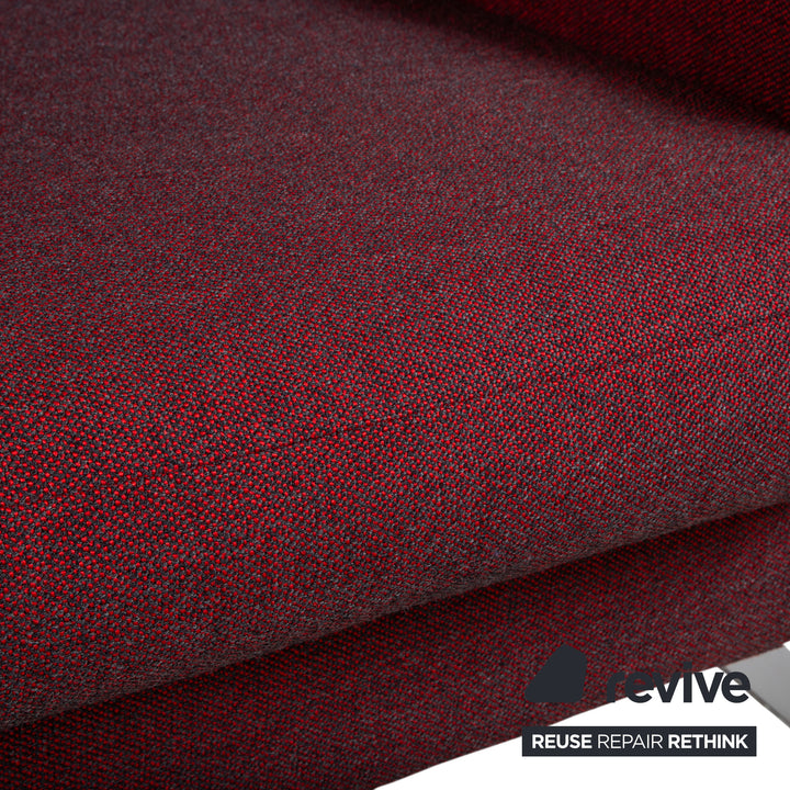 Erpo CL 500 Strukturstoff Zweisitzer Rot Sofa Couch