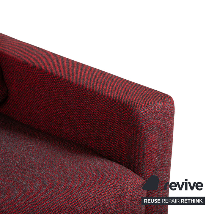 Erpo CL 500 Strukturstoff Zweisitzer Rot Sofa Couch