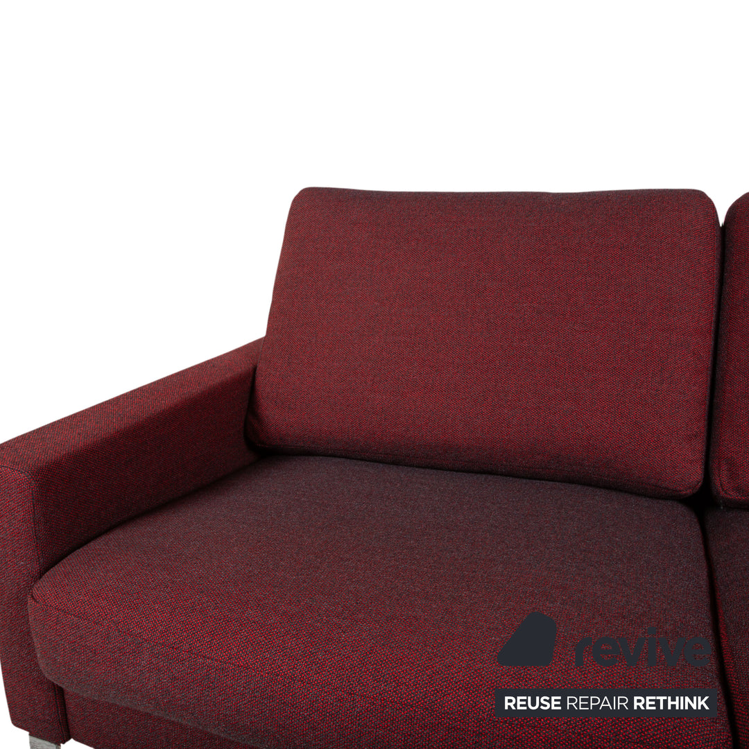 Erpo CL 500 Strukturstoff Zweisitzer Rot Sofa Couch