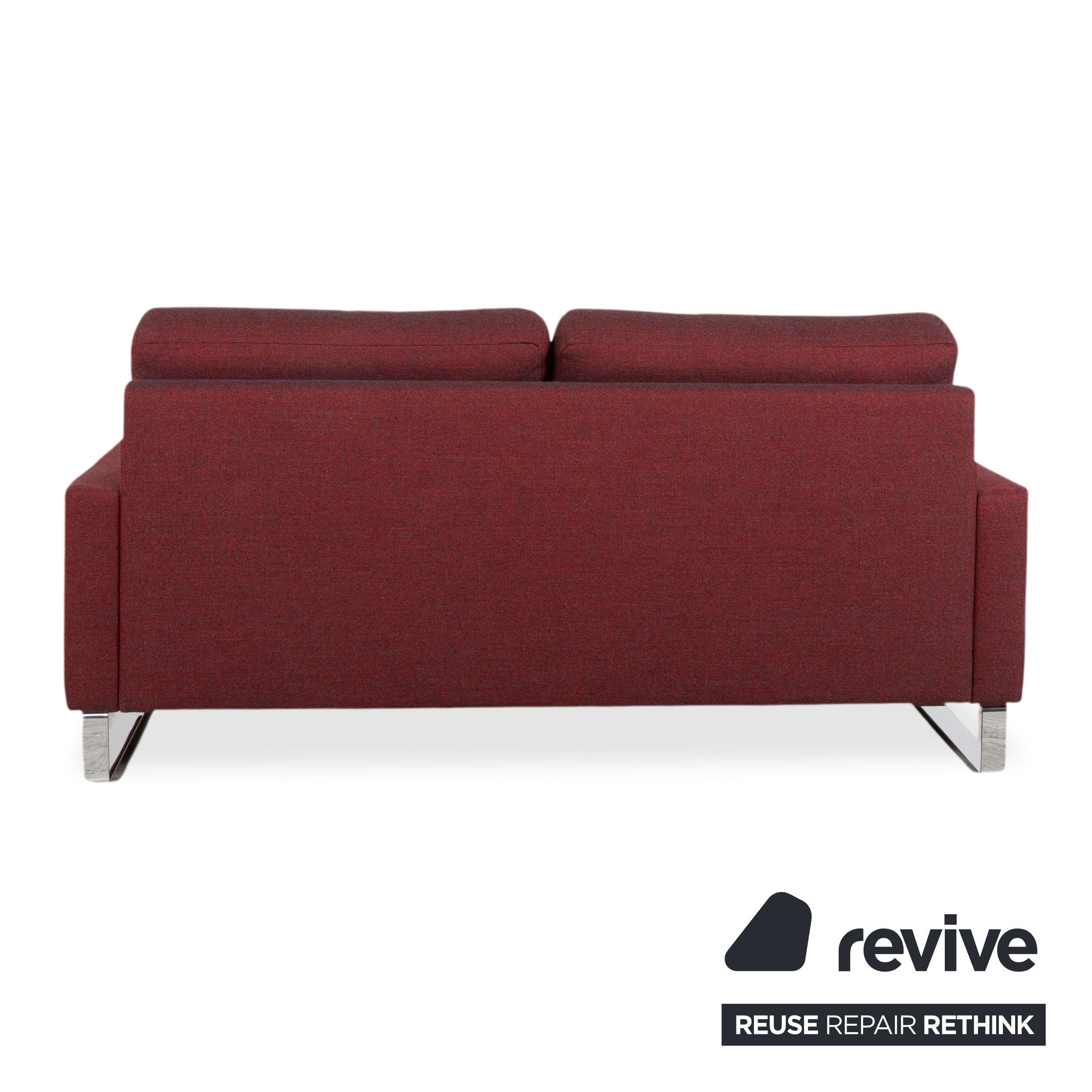 Erpo CL 500 Strukturstoff Zweisitzer Rot Sofa Couch