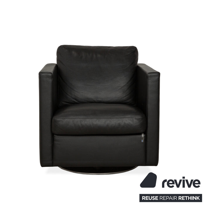 Erpo CL 580 leather armchair black manual function swivel function rocker function