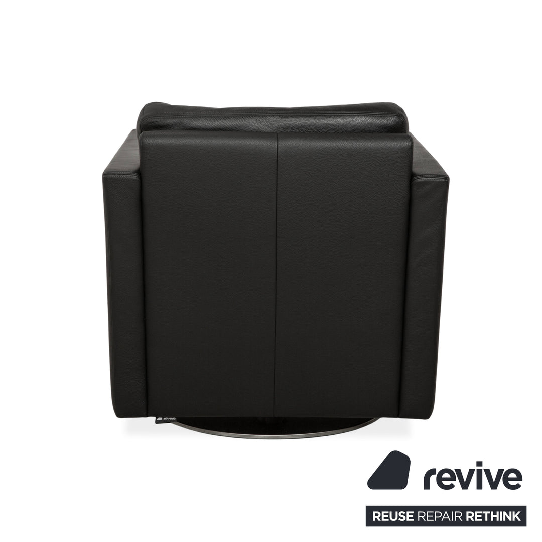 Erpo CL 580 leather armchair black manual function swivel function rocker function