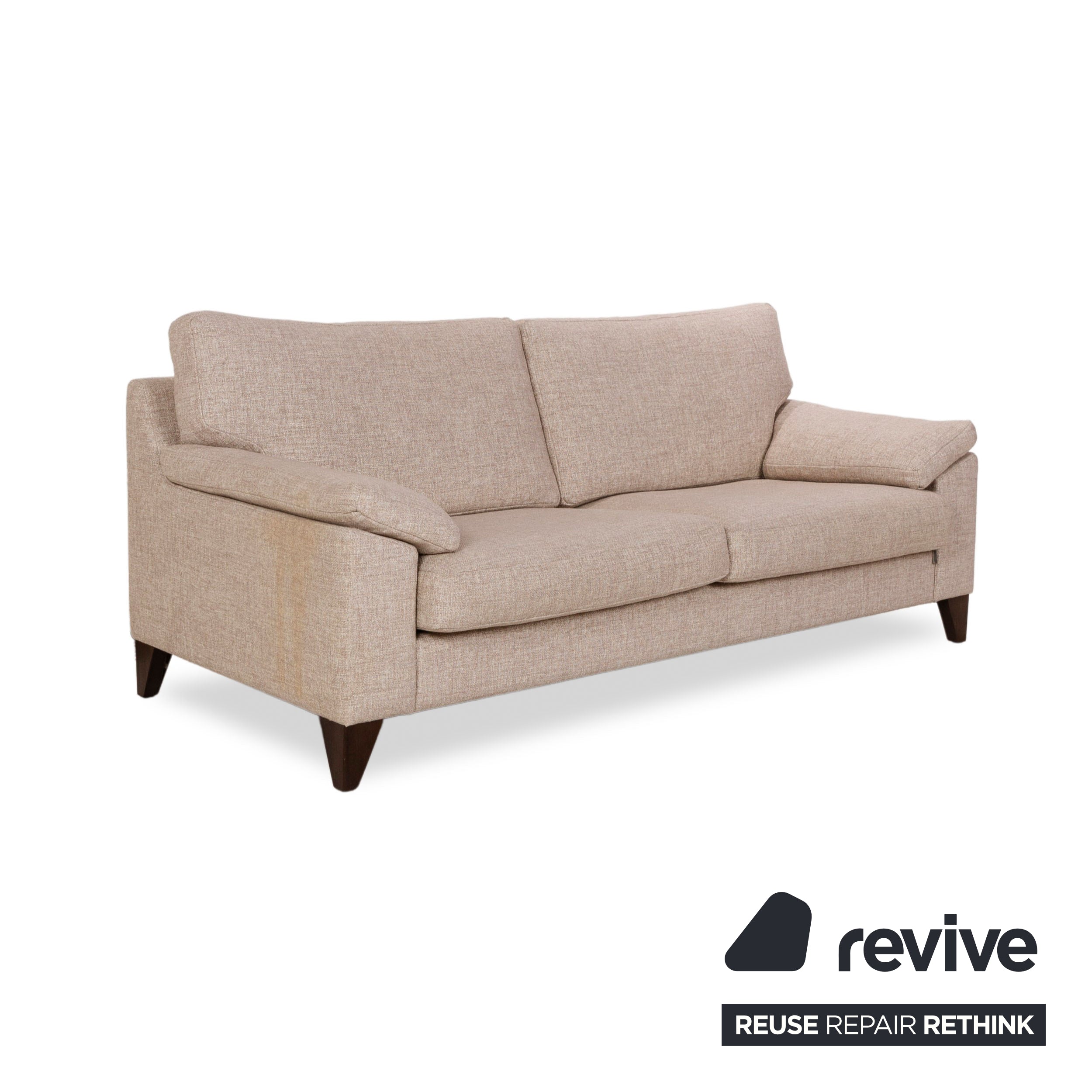 Erpo CL 650 Stoff Zweisitzer Beige Sofa Couch manuelle Funktion