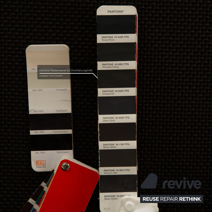 Erpo CL 820 Stoff Dreisitzer Schwarz Sofa Couch