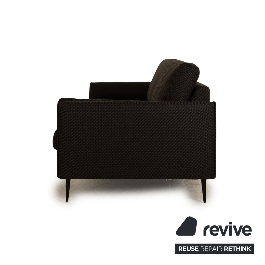 Erpo CL 820 Stoff Dreisitzer Schwarz Sofa Couch
