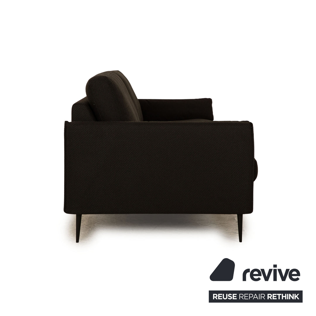 Erpo CL 820 Stoff Dreisitzer Schwarz Sofa Couch