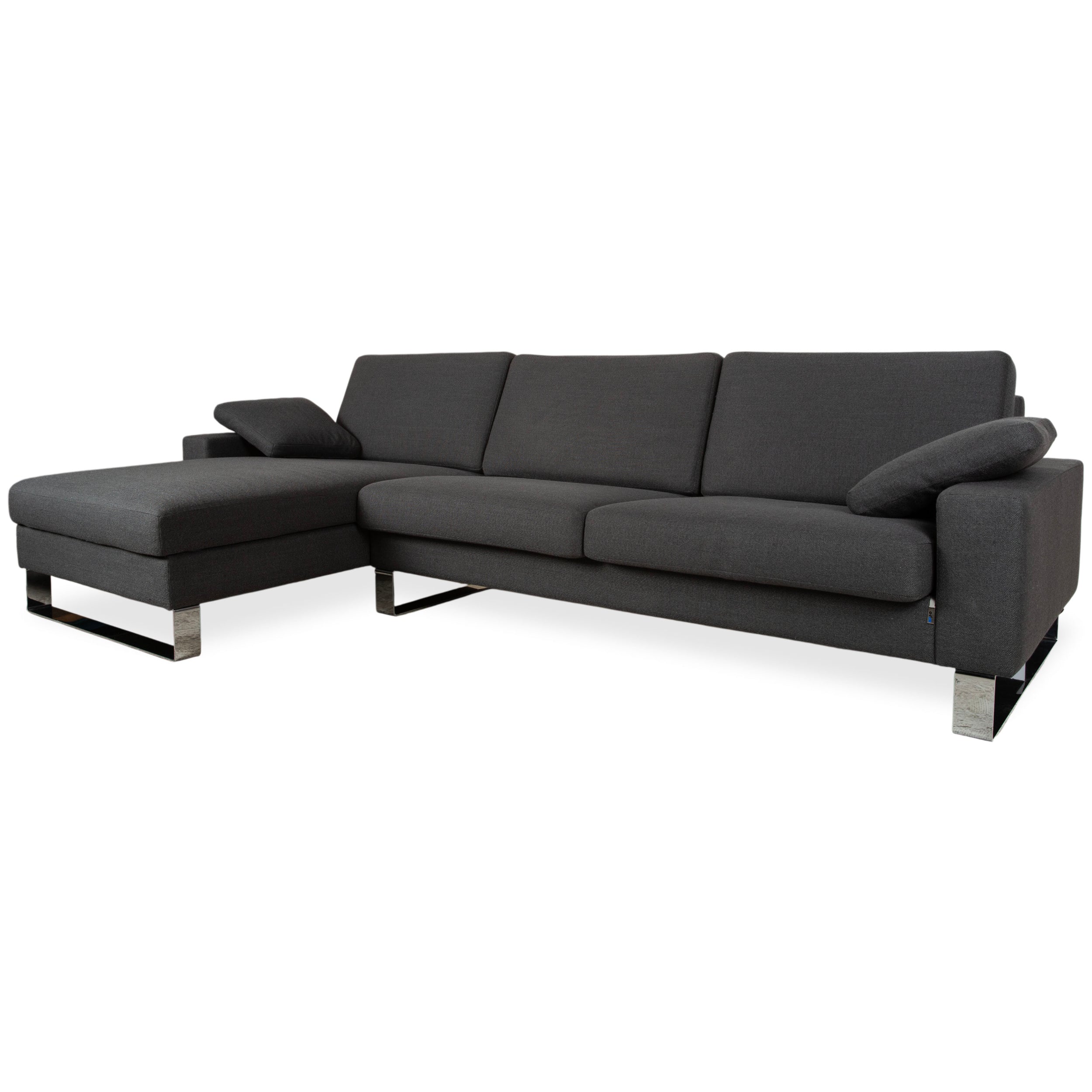 Erpo CL500 Stoff Ecksofa Grau Anthrazit Sofa Couch