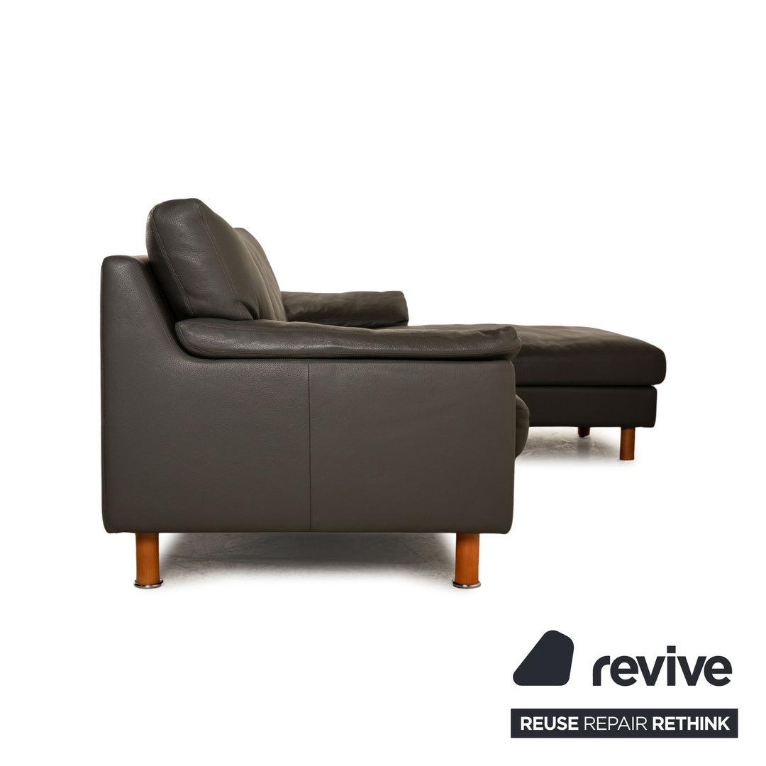 Erpo Classics 650 Leder Ecksofa Grau Sofa Couch
