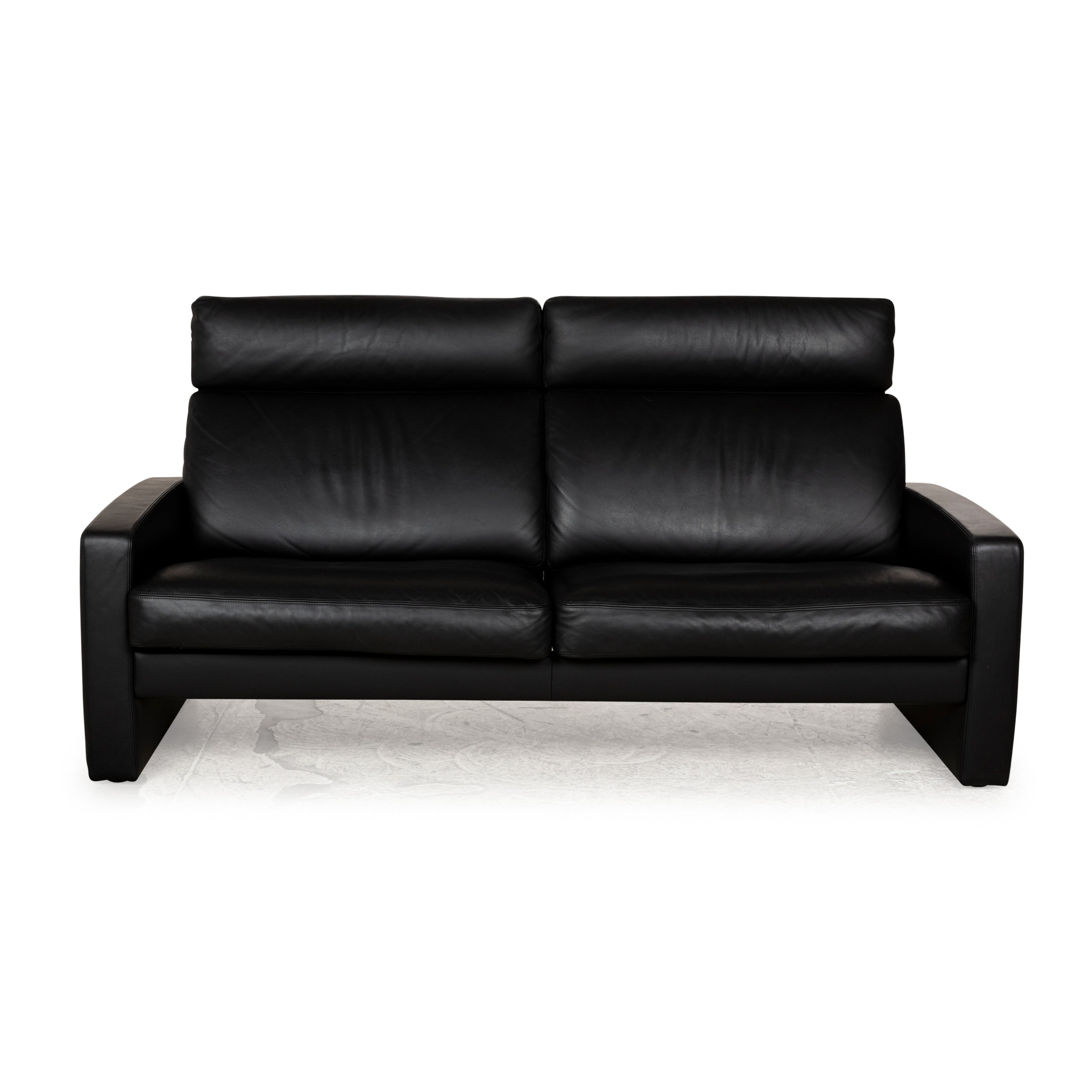 Erpo Just Relax Leder Dreisitzer Schwarz manuelle Funktion Sofa Couch