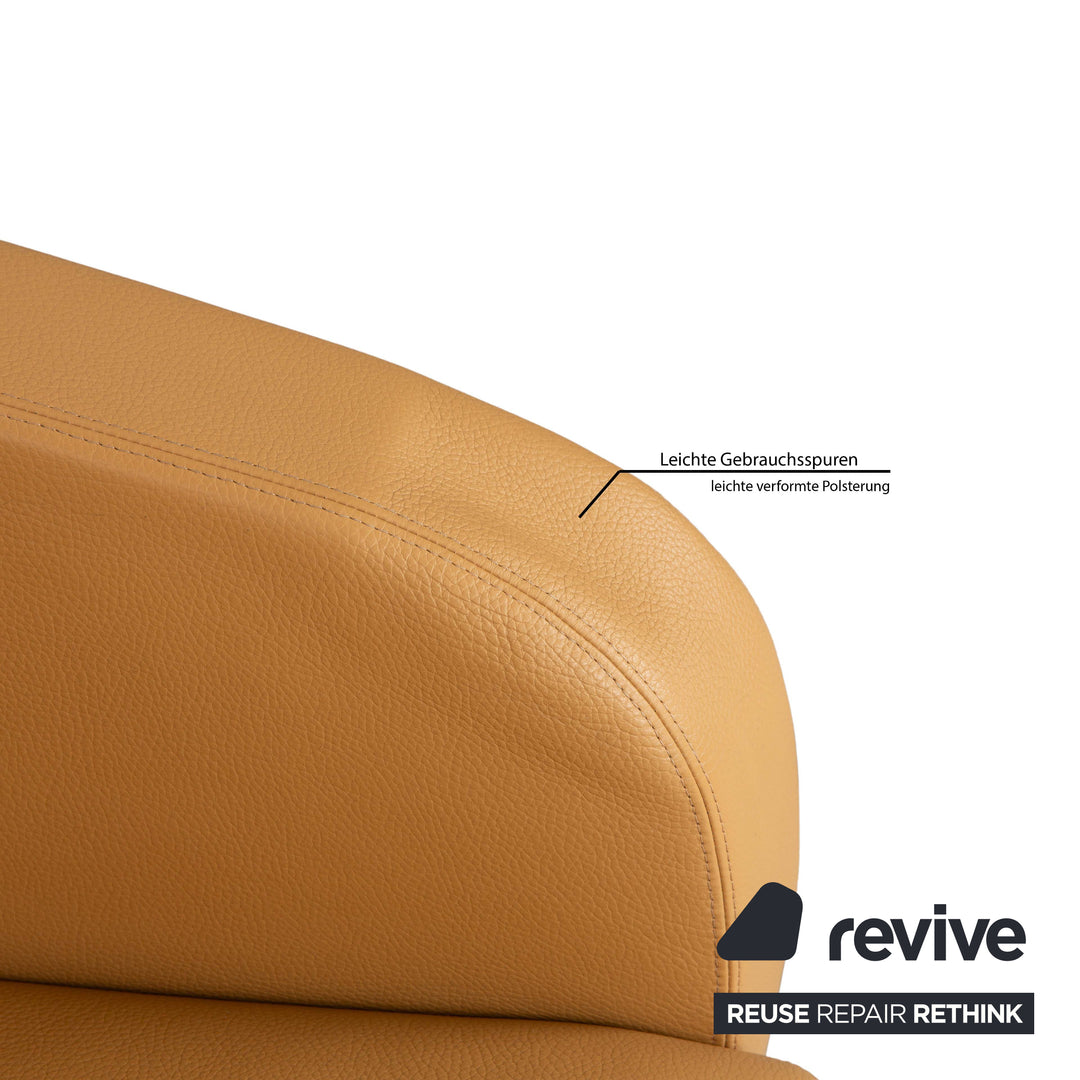 Erpo Leder Sessel Braun Beige Cognac Vintage