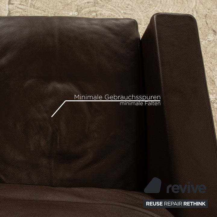 Erpo Leather Armchair Brown Club