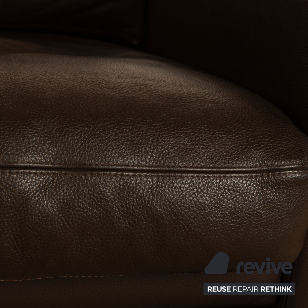 Erpo Leather Armchair Brown Club