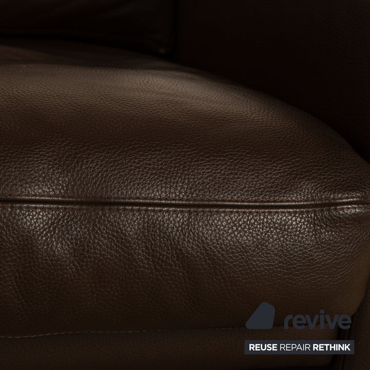 Erpo Leather Armchair Brown Club