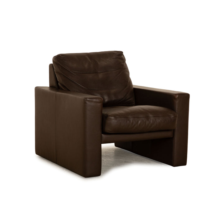 Erpo Leather Armchair Brown Club