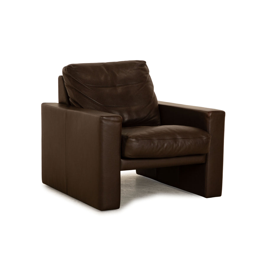 Erpo Leather Armchair Brown Club