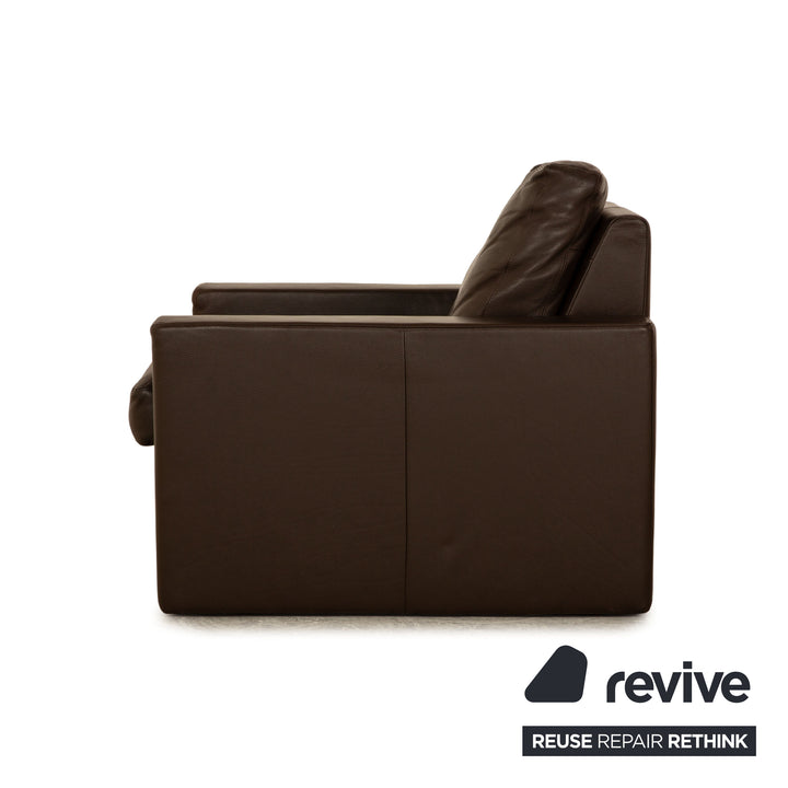 Erpo Leather Armchair Brown Club