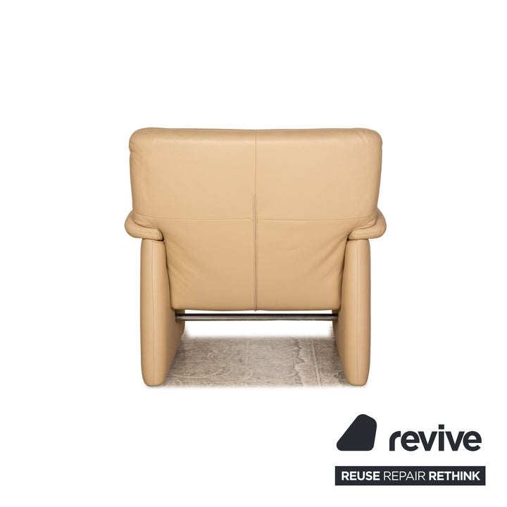 Erpo leather armchair cream