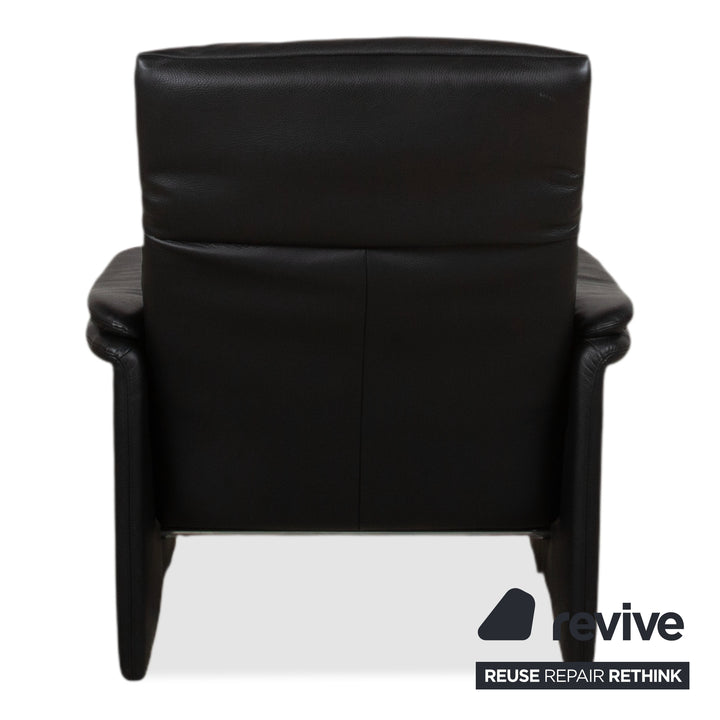 Erpo Lugano Leder Sessel Schwarz manuelle Funktion Sofa Couch