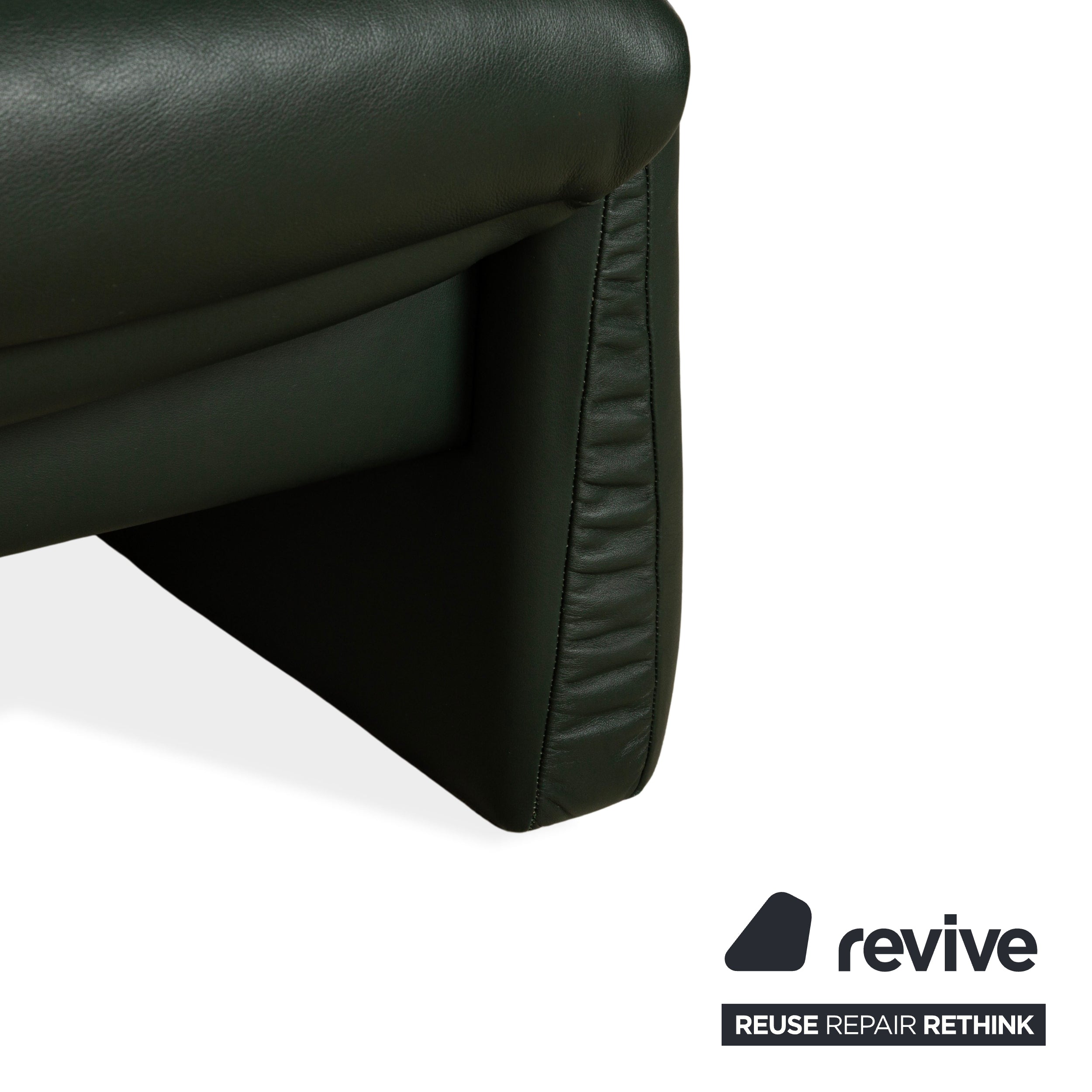 Erpo Lugano Leder Zweisitzer Dunkelgrün Grün manuelle Funktion Relaxfunktion Sofa Couch