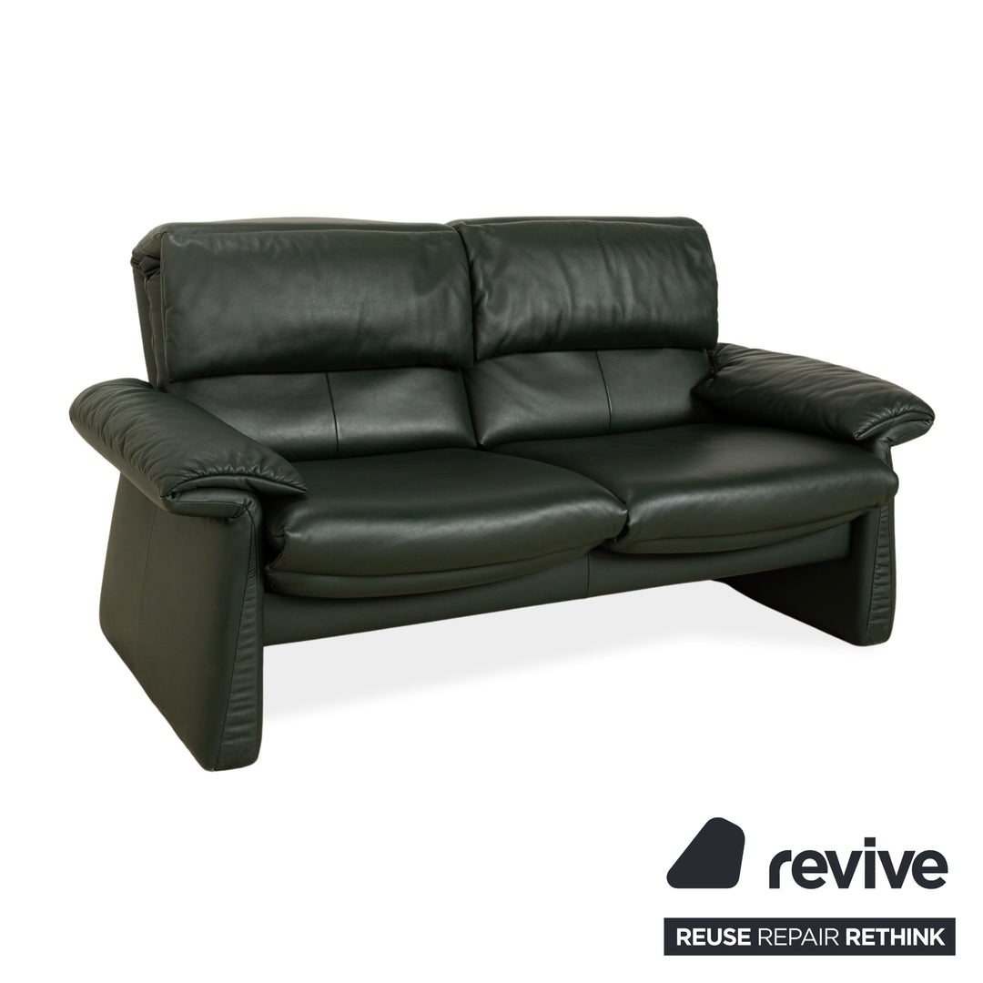 Erpo Lugano Leder Zweisitzer Dunkelgrün Grün manuelle Funktion Relaxfunktion Sofa Couch