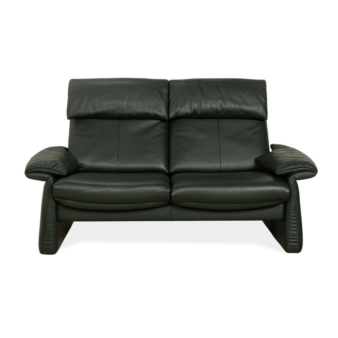 Erpo Lugano Leder Zweisitzer Dunkelgrün Grün manuelle Funktion Relaxfunktion Sofa Couch