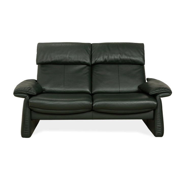 Erpo Lugano Leder Zweisitzer Dunkelgrün Grün manuelle Funktion Relaxfunktion Sofa Couch