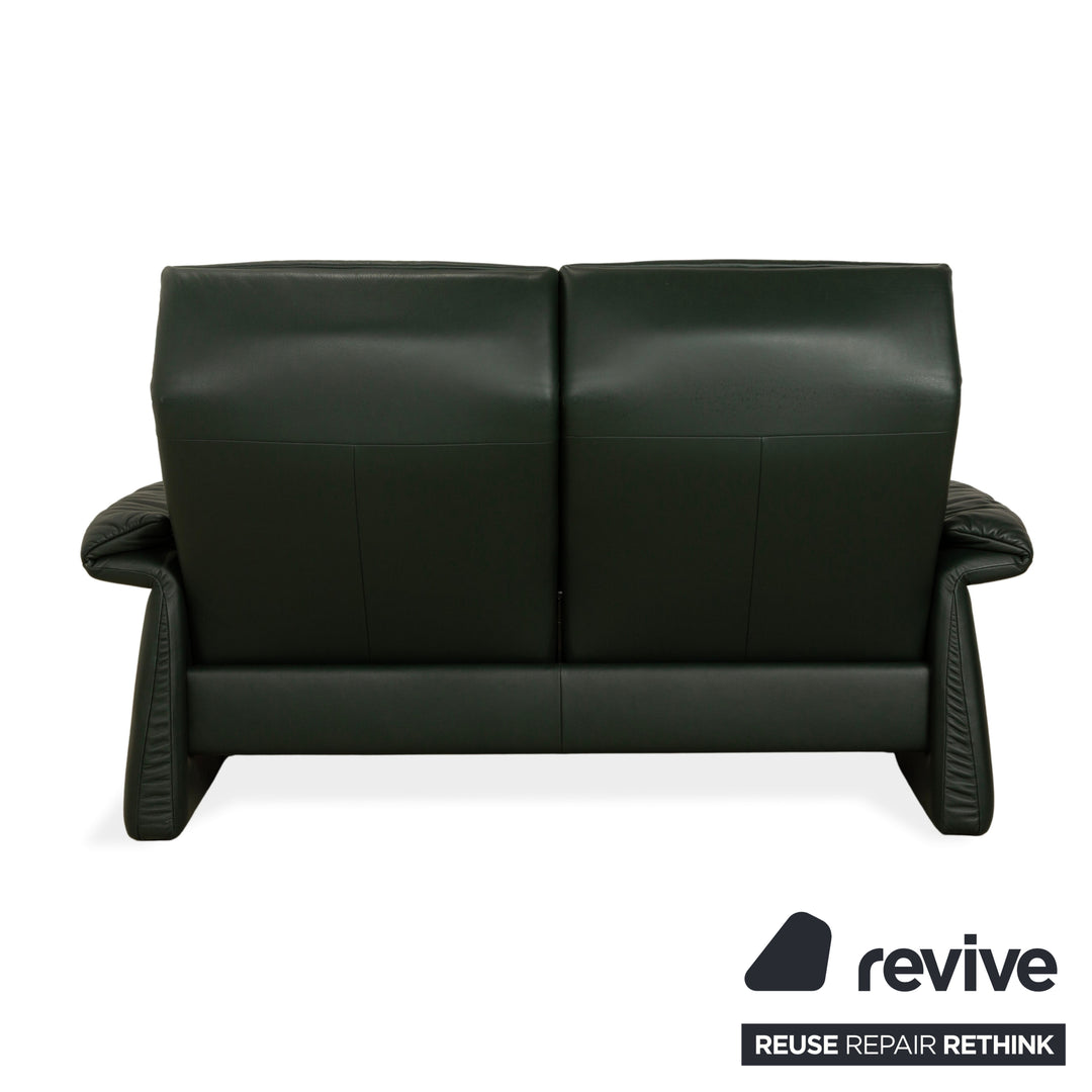 Erpo Lugano Leder Zweisitzer Dunkelgrün Grün manuelle Funktion Relaxfunktion Sofa Couch