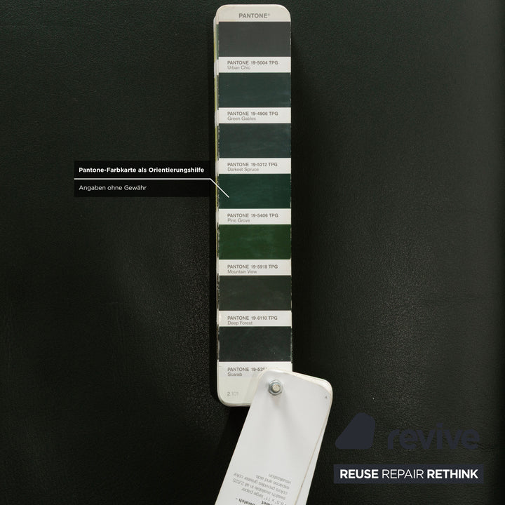 Erpo Lugano Leder Zweisitzer Dunkelgrün Grün manuelle Funktion Relaxfunktion Sofa Couch