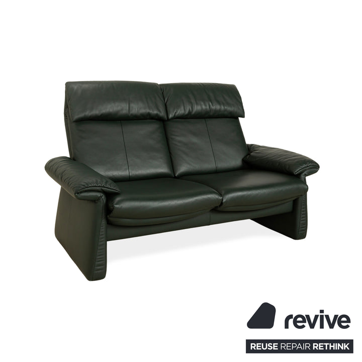 Erpo Lugano Leder Zweisitzer Dunkelgrün Grün manuelle Funktion Relaxfunktion Sofa Couch