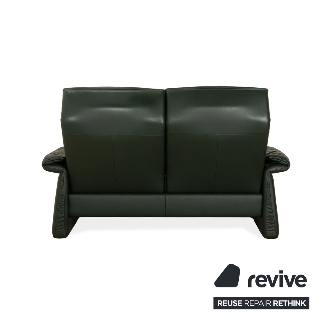 Erpo Lugano Leder Zweisitzer  Garnitur Dunkelgrün Grün manuelle Funktion Relaxfunktion Sofa Couch