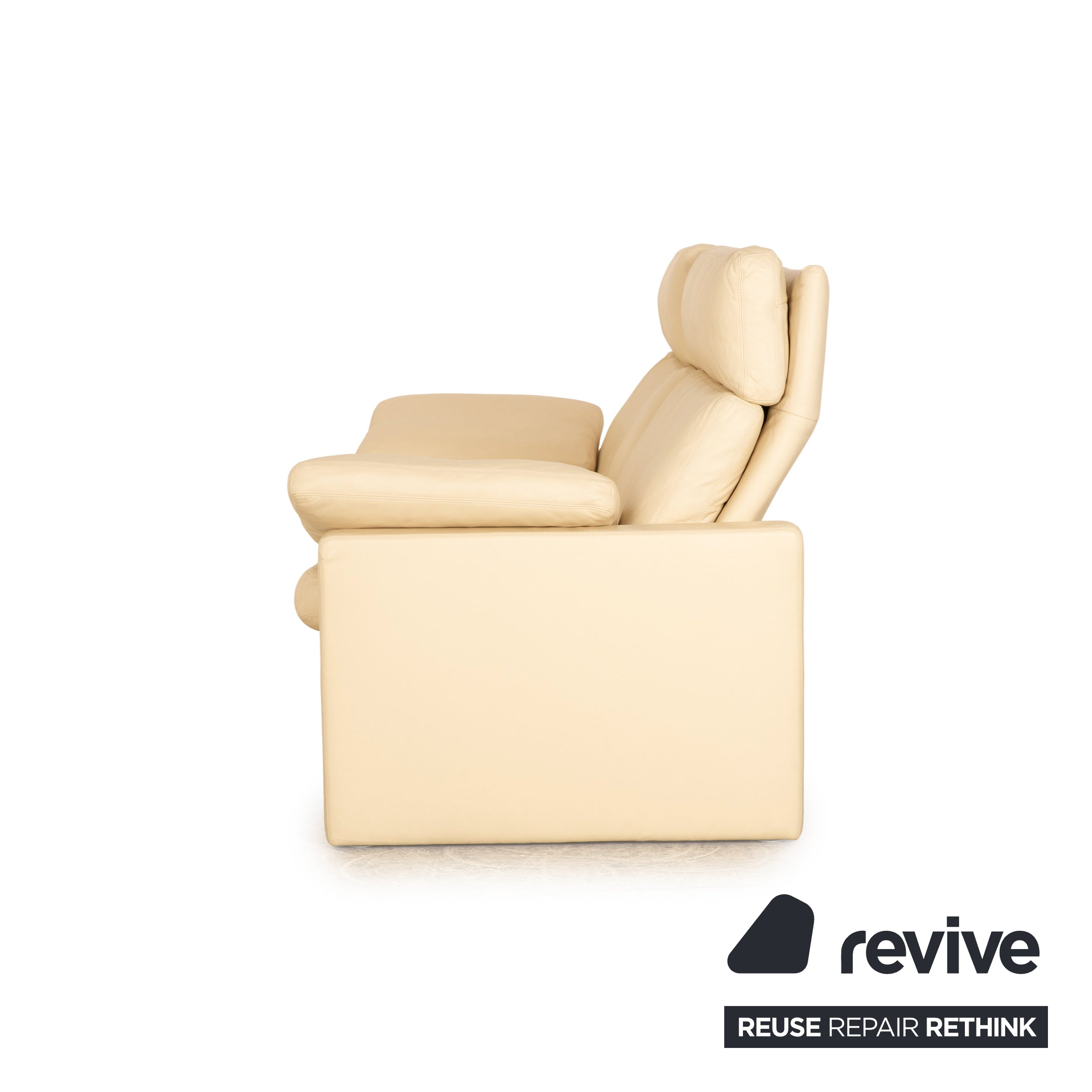 Erpo Manhattan cuir trois places crème canapé canapé fonction manuelle