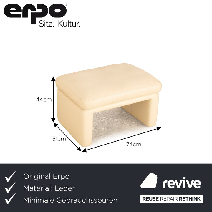 Erpo Manhattan Leather Stool Cream