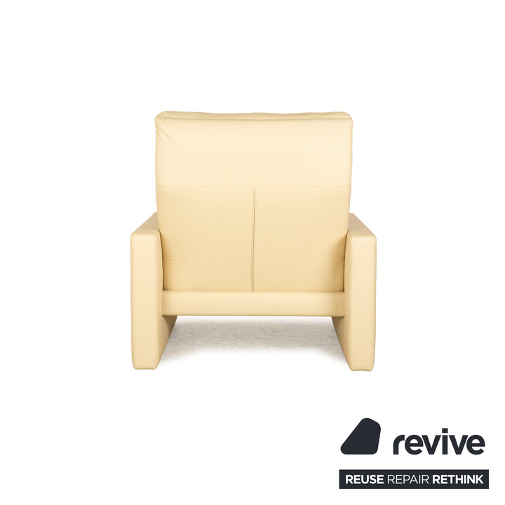 Erpo Manhattan fauteuil en cuir crème fonction manuelle