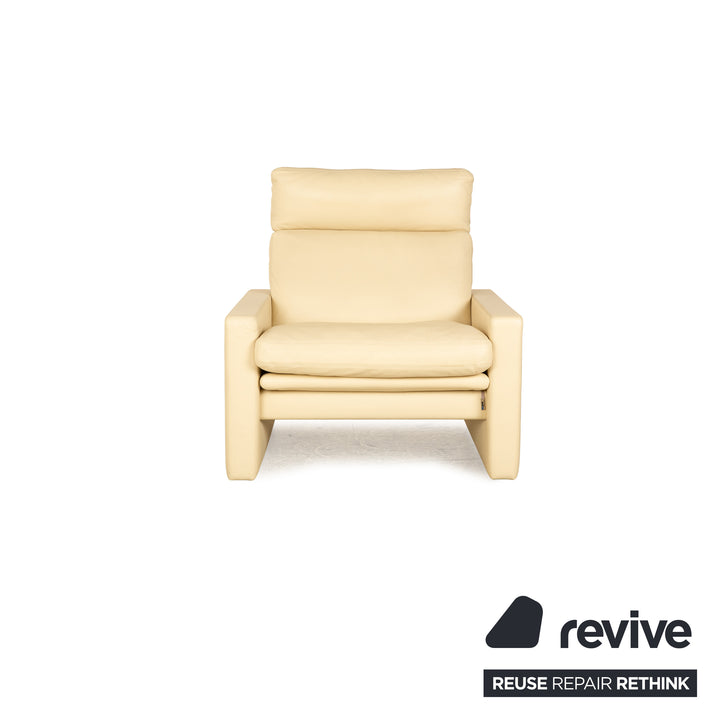 Erpo Manhattan fauteuil en cuir crème fonction manuelle