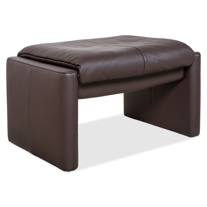 Erpo Milano Leder Hocker Braun Kaffee