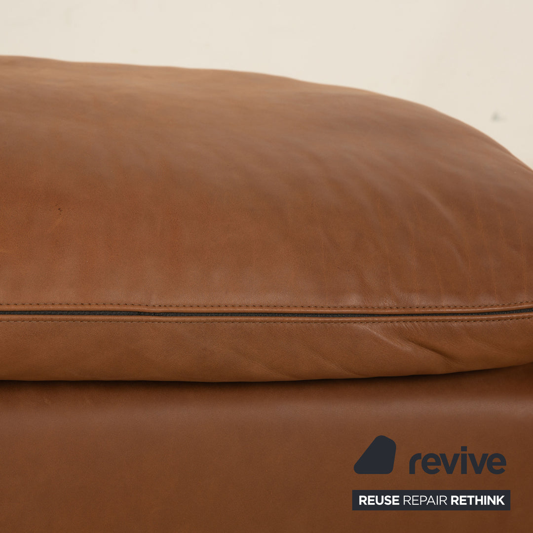 Erpo Porto Leather Stool Brown