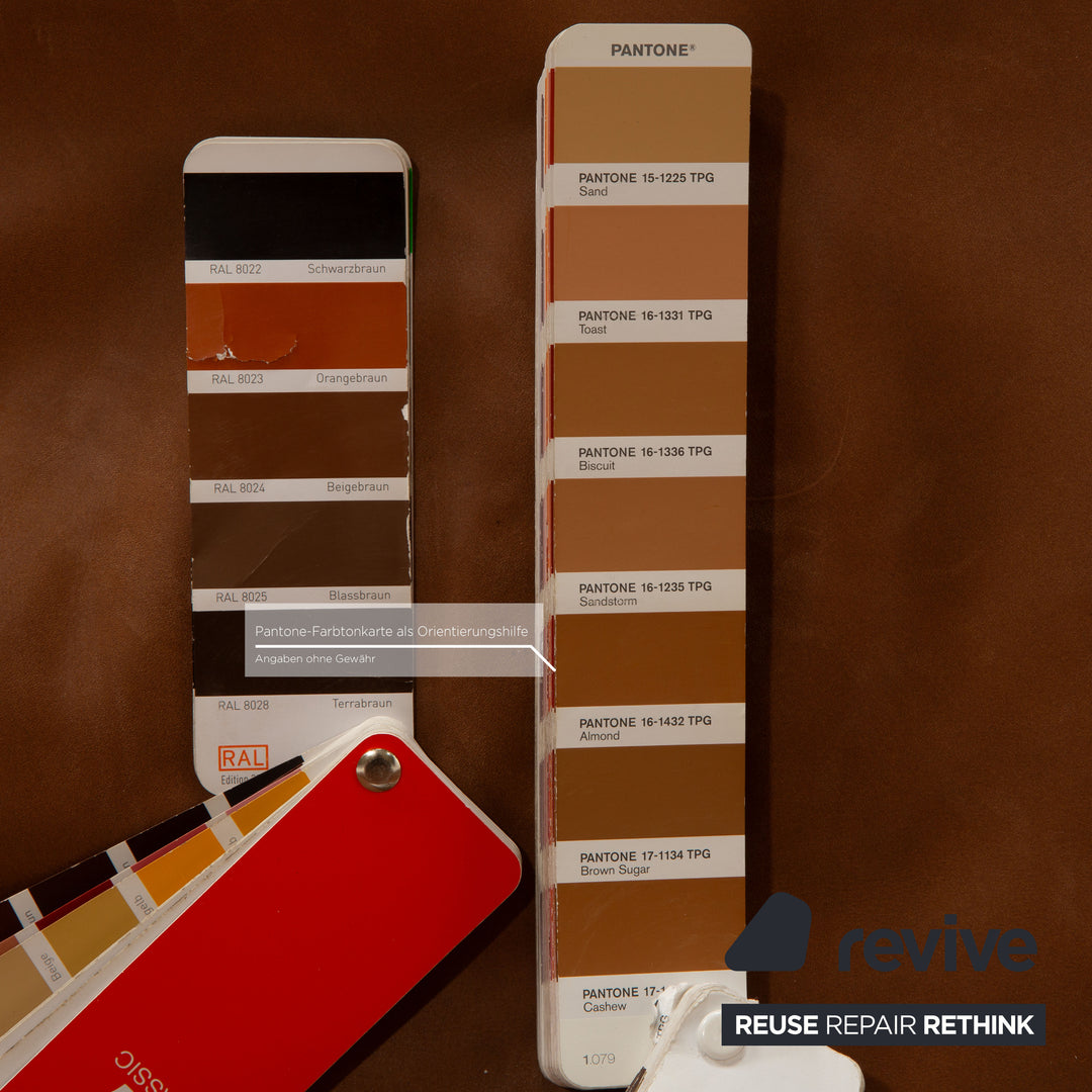 Erpo Porto Leder Hocker Braun